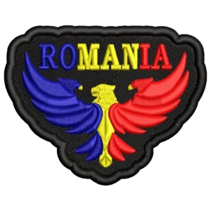 Patch brodat Vultur Tricolor ROMANIA